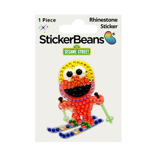 Skiing Elmo – STICKERBEANS