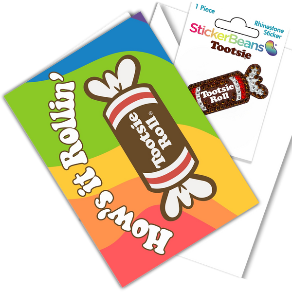 Gumballs Greeting Card And Sticker Combo Set Stickerbeans™ Stickerbeans