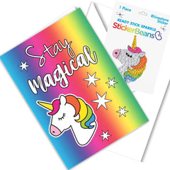 Glitter the Unicorn Greeting Card