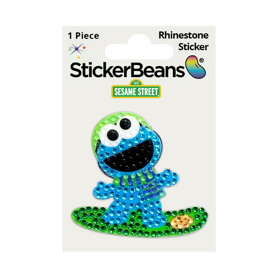 Snowboarding Cookie Monster