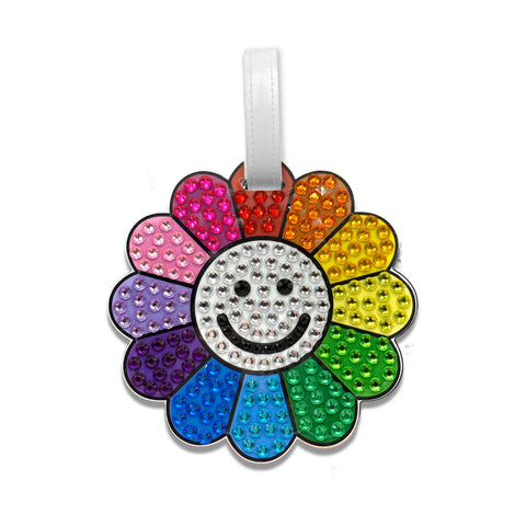 Rainbow Daisy Bag Tag