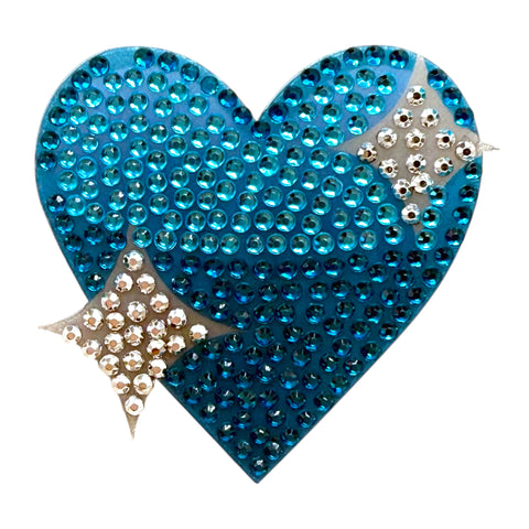 Blue Sparkling Heart