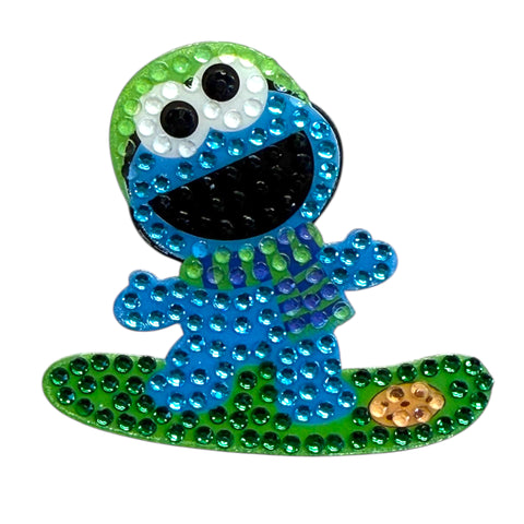 Snowboarding Cookie Monster