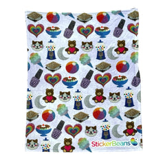 StickerBeans x Name Drops Lavender Blanket