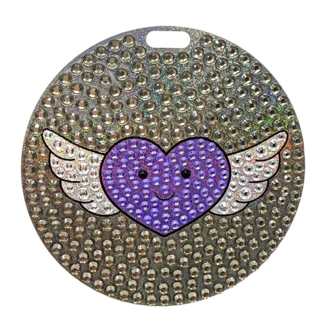 Winged Heart Bag Tag