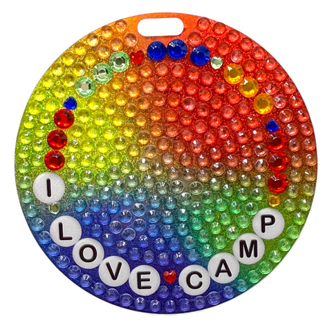 I Love Camp Bag Tag