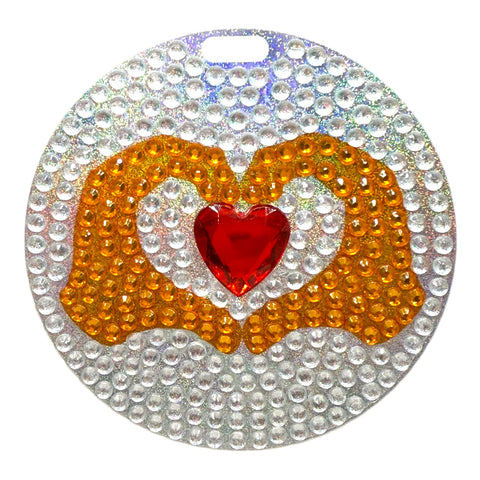 Heart Hands Bag Tag