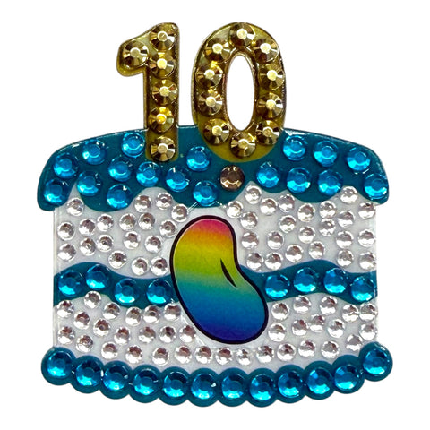 StickerBeans 10 Year Cake