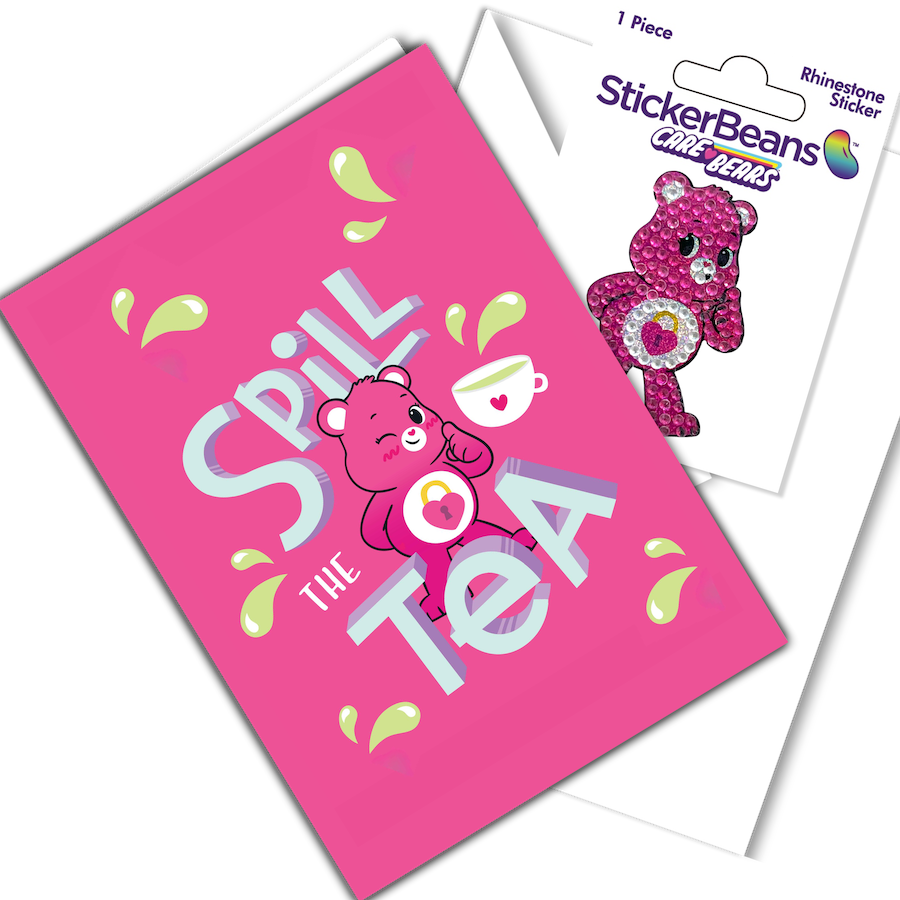 Spill The Tea Card & Sticker