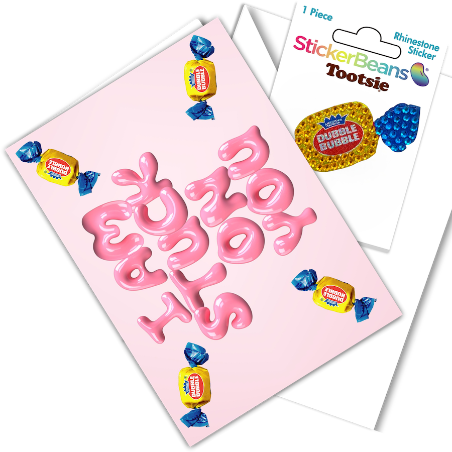 I'm Stuck On You Card & Sticker