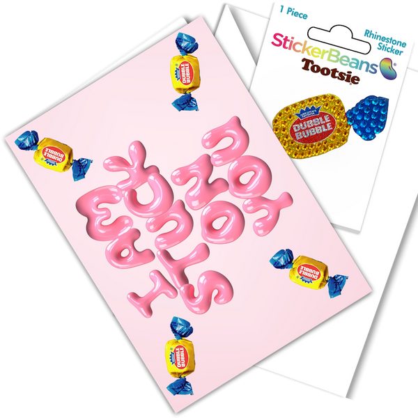 I'm Stuck On You Card & Sticker