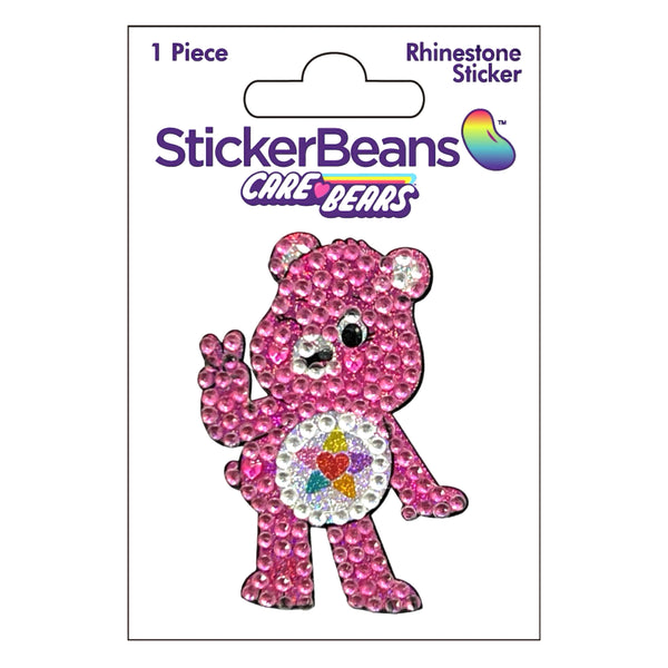 Pink Sticker Bean Pink Donut Sticker | Rhinestone Stickers | StickerBeans™ – STICKERBEANS
