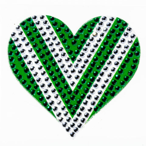 Green & White Heart