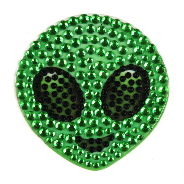 Alien 2in Sticker | Rhinestone Stickers | StickerBeans™ – STICKERBEANS