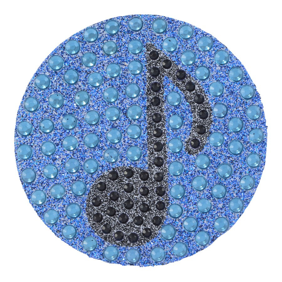Alba Rado Blue Note Sticker Music Note 2in Sticker | Rhinestone Stickers | StickerBeans™ – STICKERBEANS