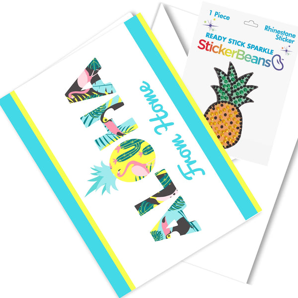 Aloha Greeting Card & Sticker