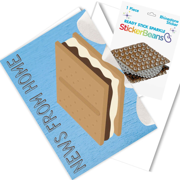 S'Mores Greeting Card & Sticker