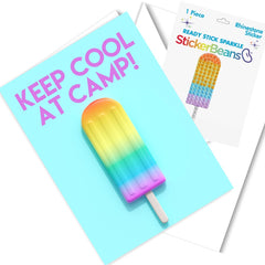 Greeting Card & StickerBean Combo - ICE POP